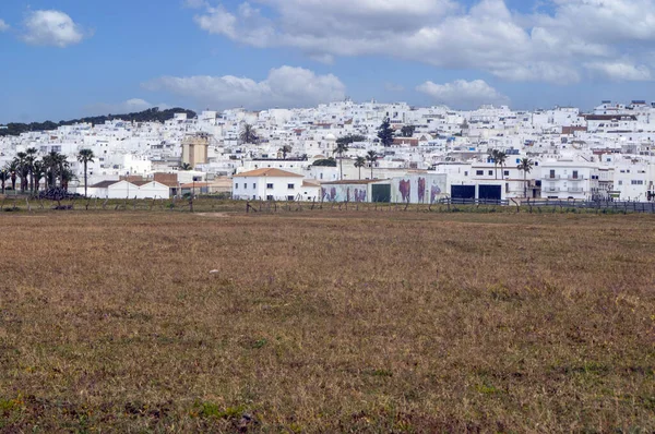Spaans Dorp Aan Kust Het Zuiden Van Spanje Met Witte — Stockfoto