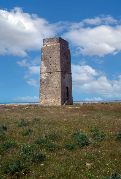 Pueblo Español Cerca Costa Sur España Con Casas Blancas Primavera —  Fotos de Stock