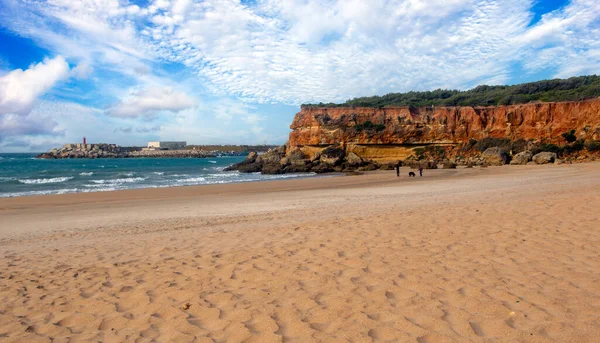 Costa Conil Frontera Nel Sud Della Spagna Con Spiaggia Una — Foto Stock