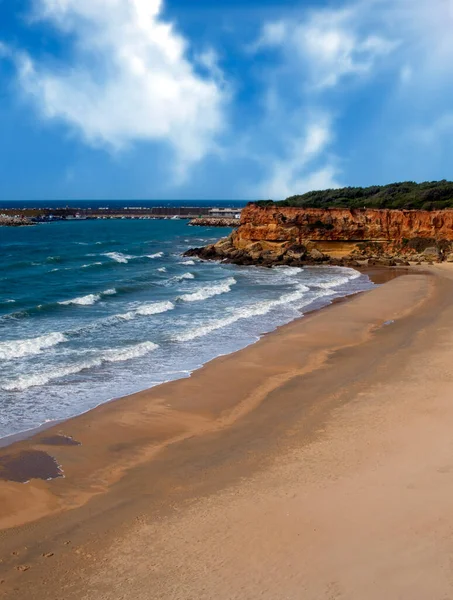 Coast Conil Frontera South Spain Beach Cloudy Day — Stock Photo, Image