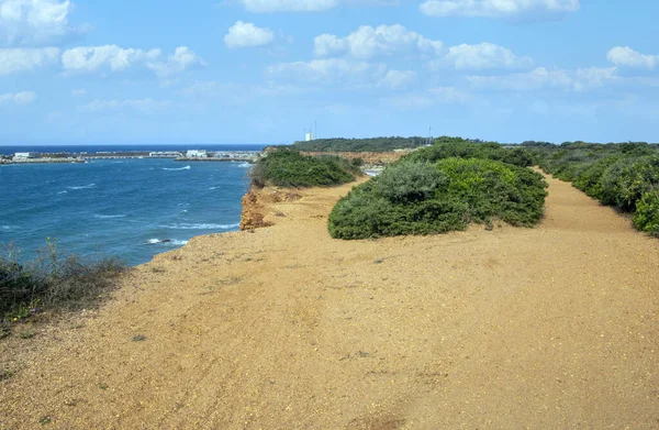 İspanya 'nın güneyindeki Conil de la Frontera sahillerinde bulutlu bir günde kumsal