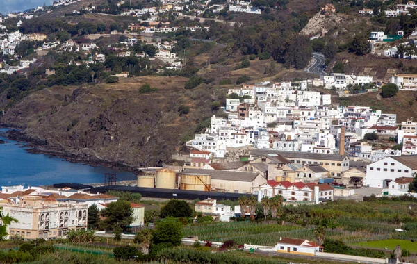 Stad Granada Het Zuiden Van Spanje Kunt Witte Huizen Zien — Stockfoto