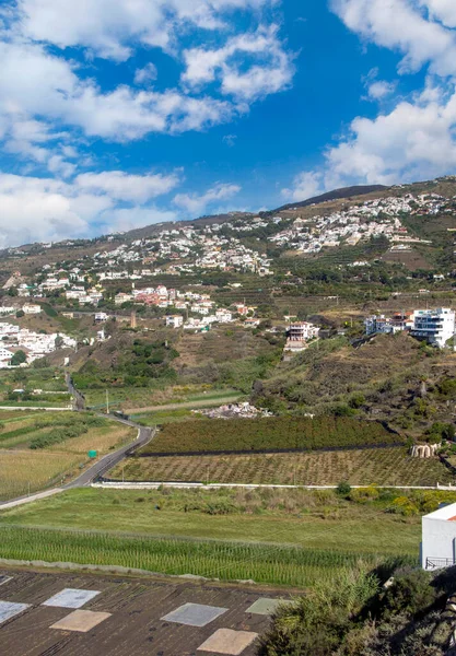Město Granadě Jihu Španělska Bílé Domy Můžete Vidět Jarního Dne — Stock fotografie