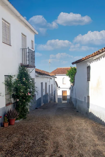 Cortelazor 스페인 남부의 우엘바 거리이다 집들이 — 스톡 사진