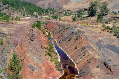 İspanya 'nın güneyindeki Huelva eyaletindeki Rio Tinto madeninde.