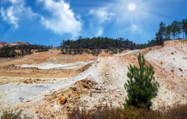 İspanya 'nın güneyindeki Huelva eyaletindeki Rio Tinto madeninde.