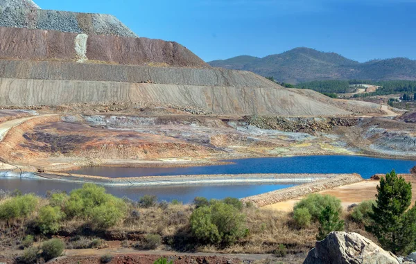 Důl Rio Tinto Provincii Huelva Jihu Španělska — Stock fotografie