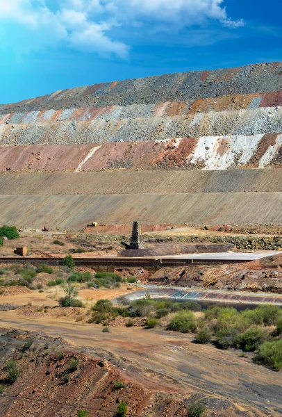 Důl Rio Tinto Provincii Huelva Jihu Španělska — Stock fotografie