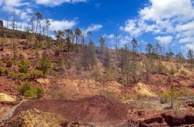 İspanya 'nın güneyindeki Huelva eyaletindeki Rio Tinto madeninde.