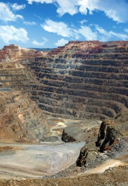 İspanya 'nın güneyindeki Huelva eyaletindeki Rio Tinto madeninde.