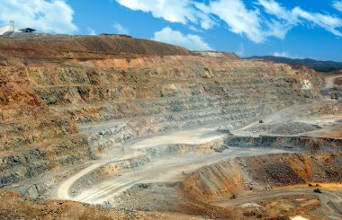 İspanya 'nın güneyindeki Huelva eyaletindeki Rio Tinto madeninde.