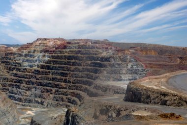 İspanya 'nın güneyindeki Huelva eyaletindeki Rio Tinto madeninde.