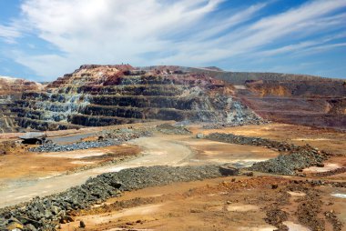 İspanya 'nın güneyindeki Huelva eyaletindeki Rio Tinto madeninde.