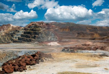 İspanya 'nın güneyindeki Huelva eyaletindeki Rio Tinto madeninde.