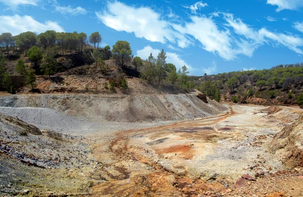 Důl Rio Tinto Provincii Huelva Jihu Španělska — Stock fotografie