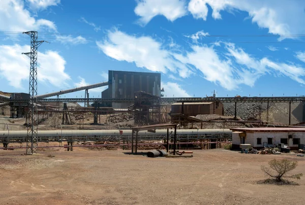 Industri Machinary Huelva Provinsen Solig Dag — Stockfoto