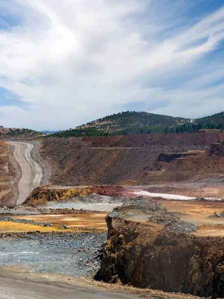 Důl Rio Tinto Provincii Huelva Jihu Španělska — Stock fotografie