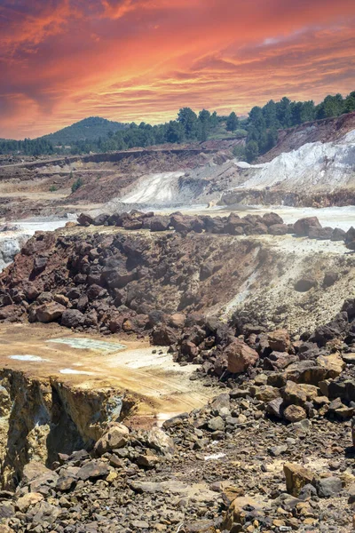 stock image Mine of Rio Tinto in Huelva province in the south of Spain