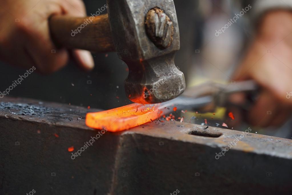 hot iron — Stock Photo © Lukasok 54979215