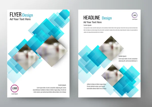 El ilanı tasarım düzen şablonu vektör broşür. Faaliyet Raporu 