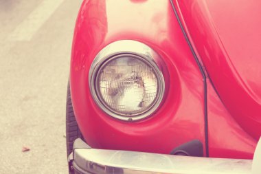 eski model araba, Retro kartpostal