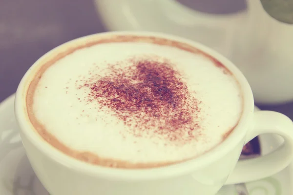 Чашка кави - Вінтажний стиль ефекту фотографії — стокове фото