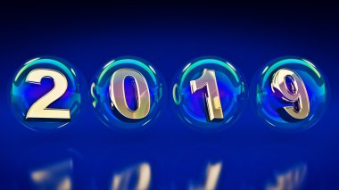 Kabarcıklar 2019. 3D render