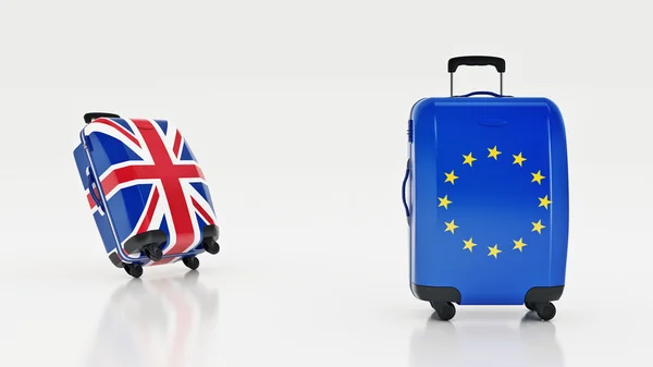 Evropská unie a Britové. koncept Brexitu. 3D renderring — Stock fotografie