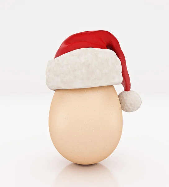Cappello di Babbo Natale isolato. rendering 3d — Foto Stock