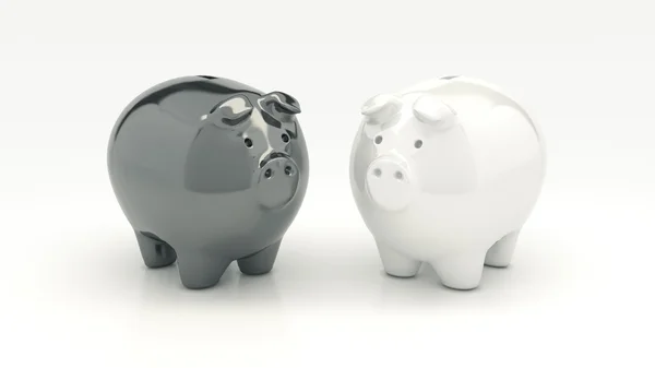 Piggy Bank. Renderizado 3D — Foto de Stock