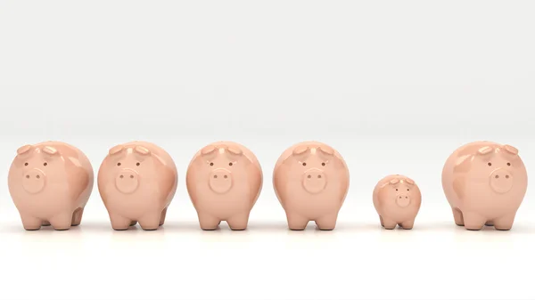 Piggy Bank. Renderizado 3D — Foto de Stock