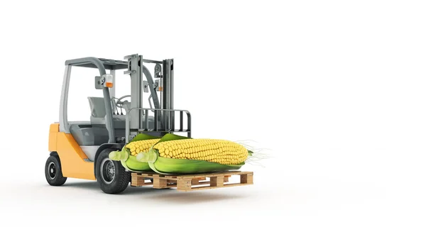 Nowoczesny wózek z kukurydzą — Zdjęcie stockowe