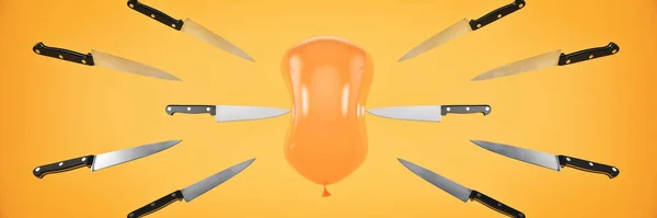 気球キラー 3Dレンダリング — ストック写真
