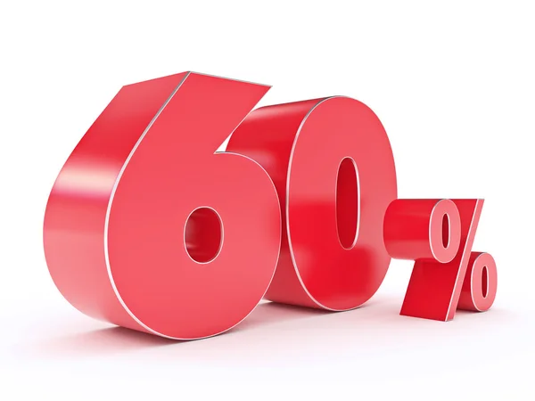 3D rendering of a 60 percent discount — Stock Photo, Image