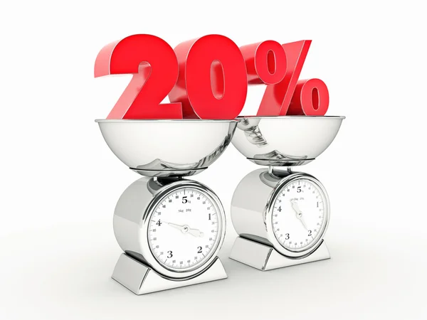 3D rendering of a 20 percent discount — Stock Photo, Image