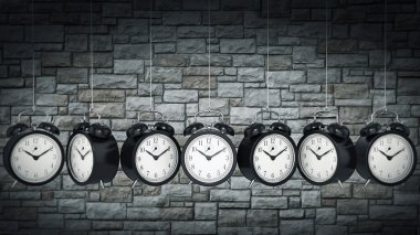 Saat alarm 3d. Zaman kavramı.