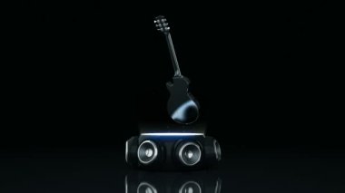 Elektro gitar hoparlör ile 3d