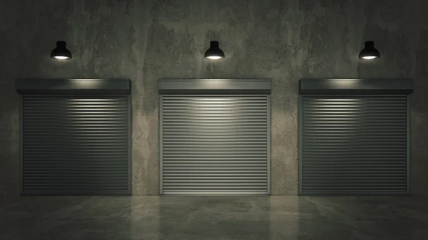 Shutter door or rolling door 3D — Stock Image Shutter door or rolling door 3D Royalty Free Stock Images