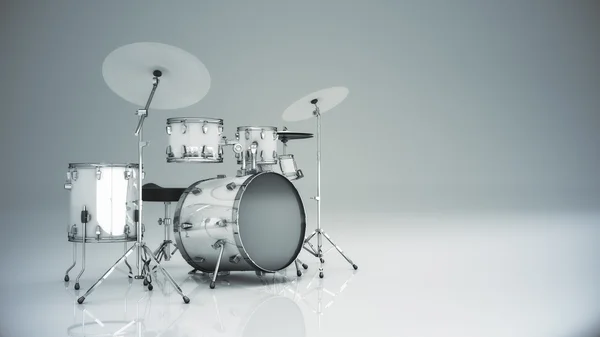 Drum kit isolated — Stock Photo, Image