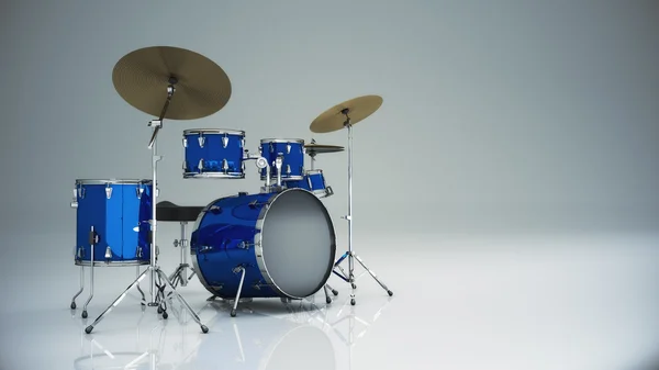 Drum kit isolated — Stock Photo, Image