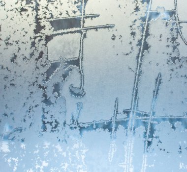 Penceredeki soğuk desen