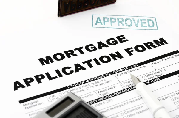 Mortgage application form — Stock Photo, Image