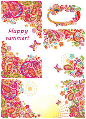 Soyut yazlık tasarım