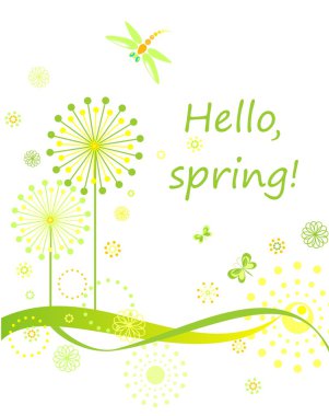 Karahindiba kartıyla bahar