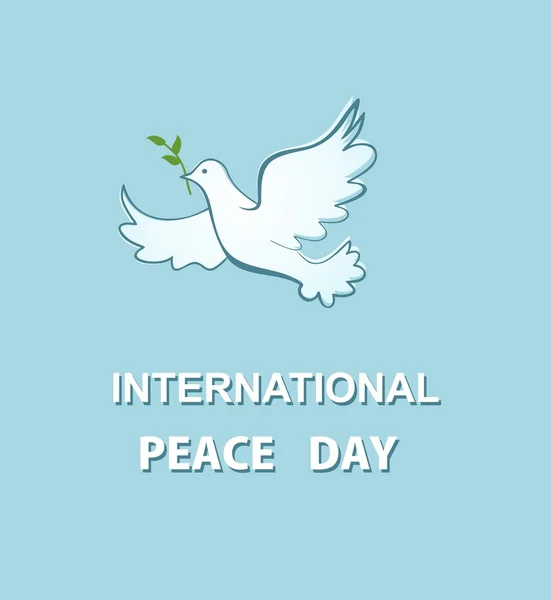 Z życzeniami na dzień International Peace — Wektor stockowy