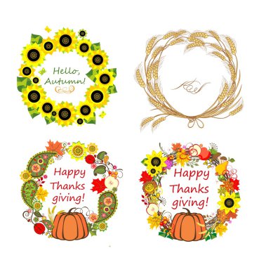 Sonbahar çerçeveler topluluğu