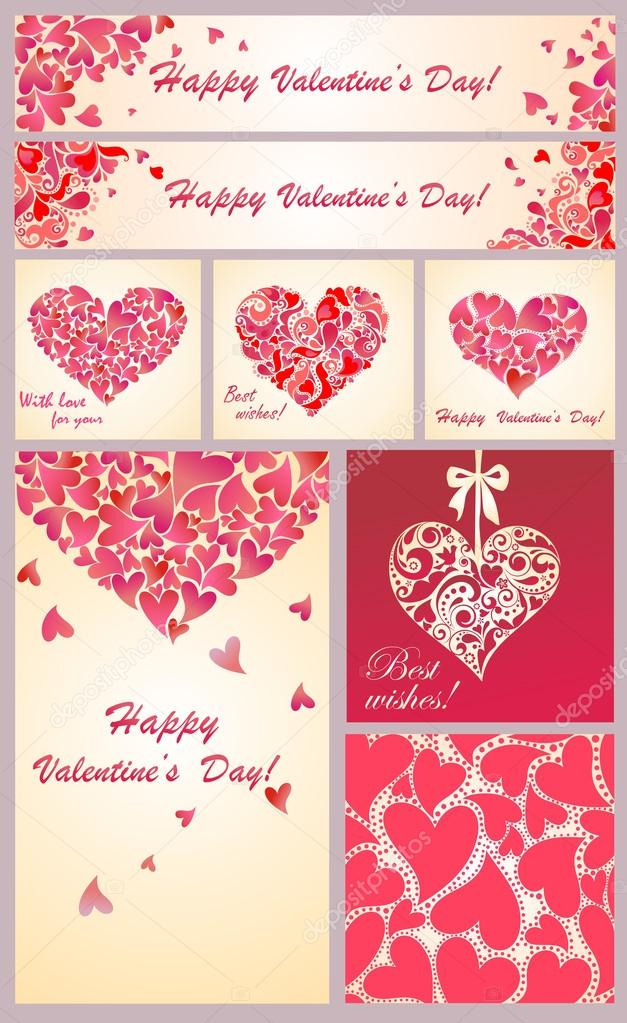 Free images for valentines day, download free images for valentines day Grußvorlagen für den Valentinstag — Stockvektor © antonovaolena #60995165