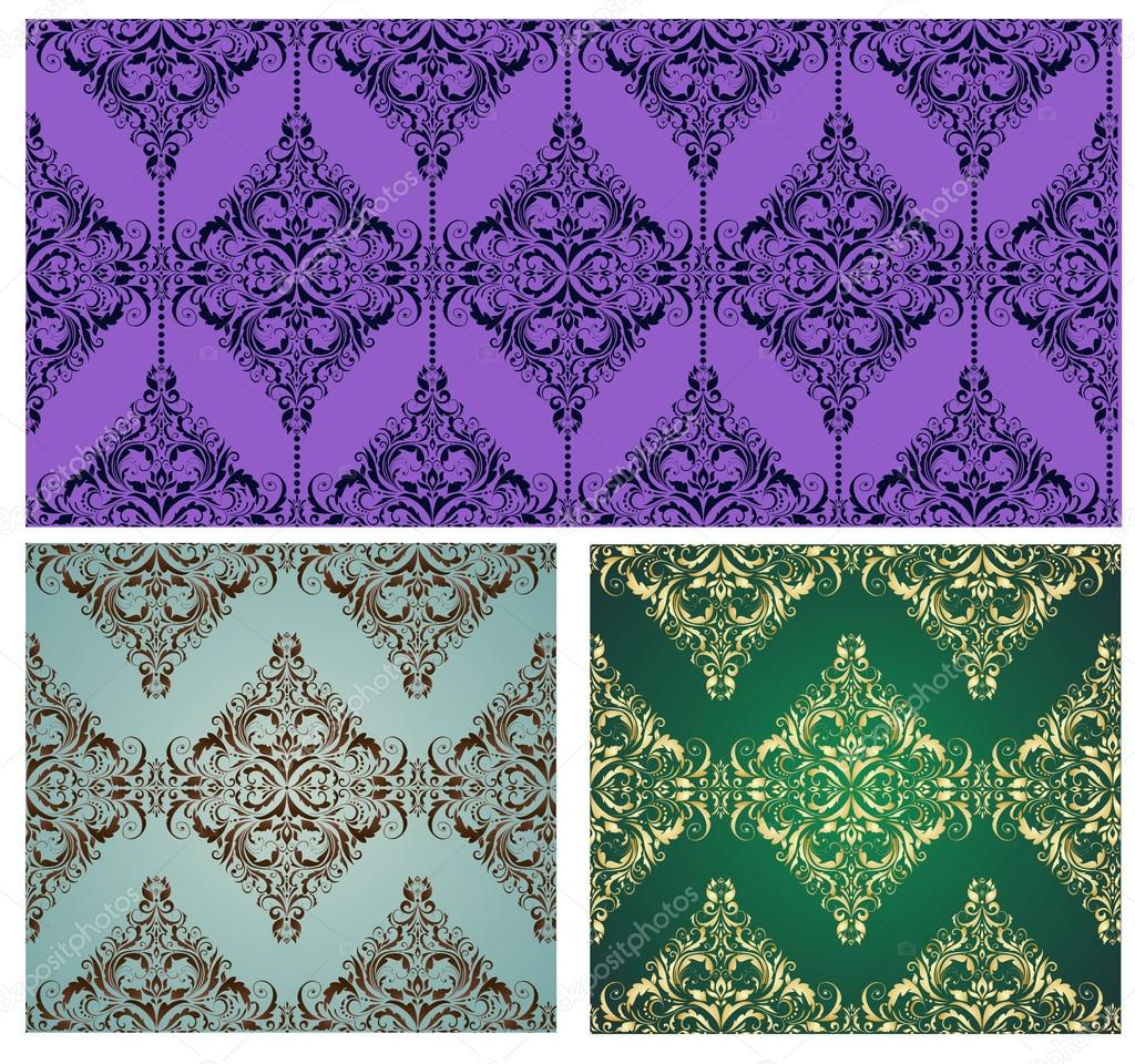 Vintage damask wallpapers Stock Vector Image by ©antonovaolena 61287031