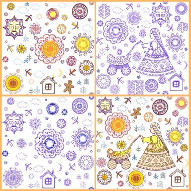 Soyut desen ile Shrovetide duvar kağıtları