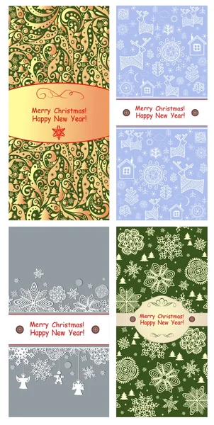 Winter greeting templates — Stock Vector